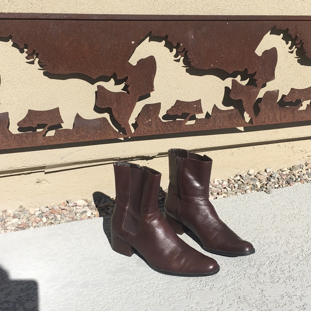 COPY - Bandolino 8m brown leather boots
